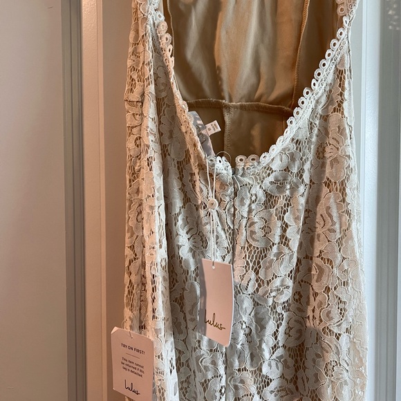 Lulus Elegant Lace Backless Dress - Picture 6 of 7